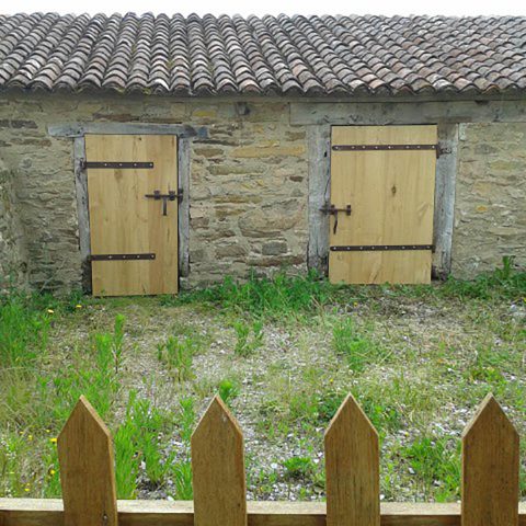 Porte détable simple battant en chêne