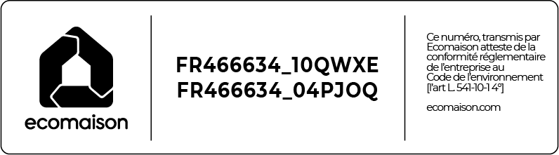 Label de la marque ecomaison pour Lotalhier
